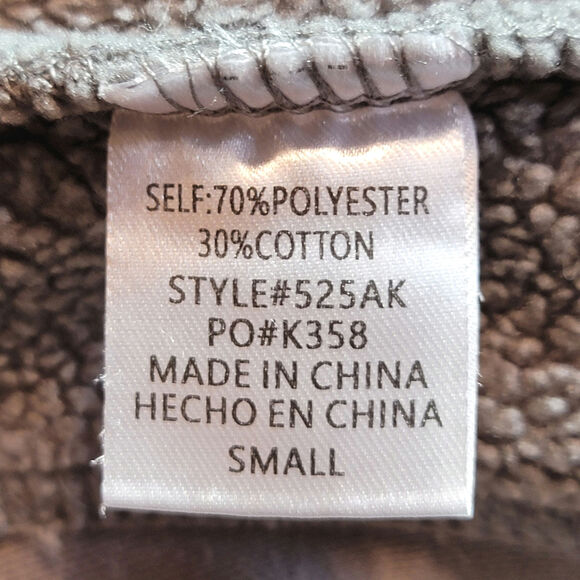 Aemi + Co Gray Half Zip Sweatshirt Exposed Seams Trendy Fall Streetwear Cozy S - Picture 13 of 15